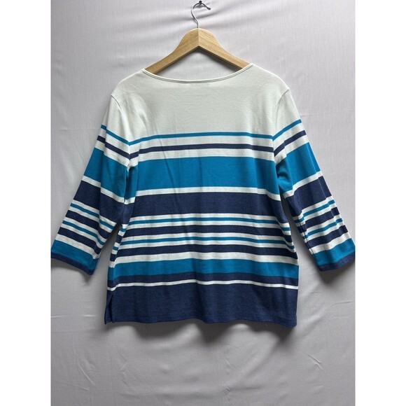 Alfred Dunner Women’s 14 Teal Blue 3 Piece Velour Track Suit Bling Granny Core - Picture 4 of 16